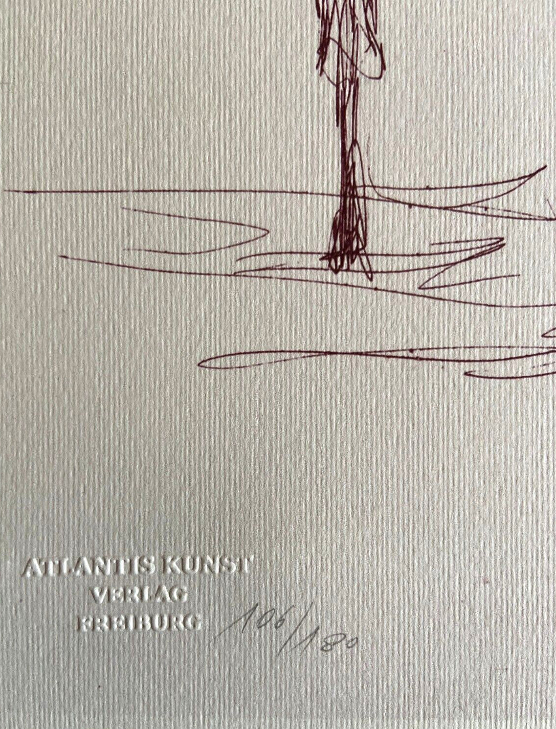 Alberto Giacometti Lithograph ' Woman ' Coa