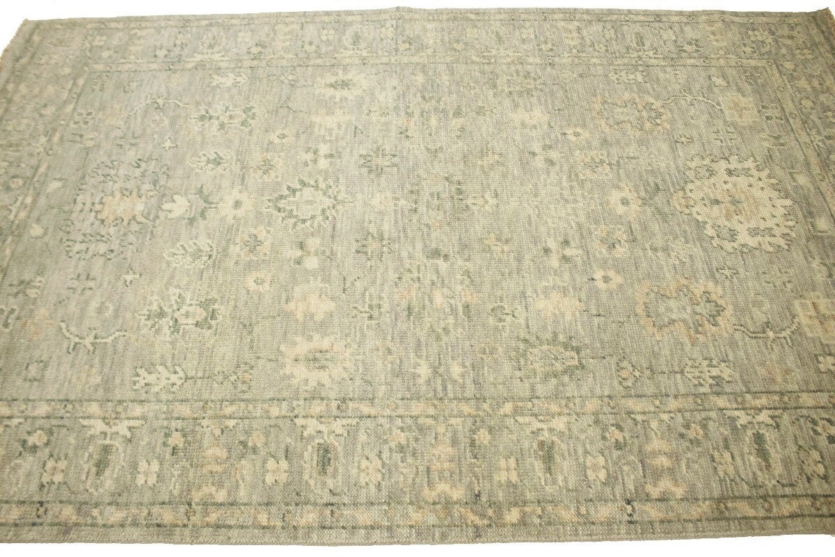 Handmade Vintage Style Oriental Rug Transitional