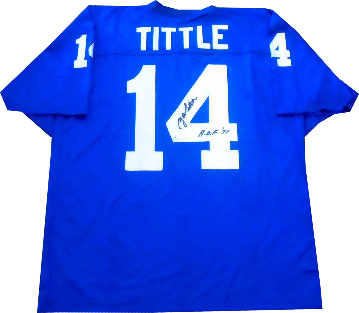 Y.A. Tittle "Hof 71" Autographed New York Giants
