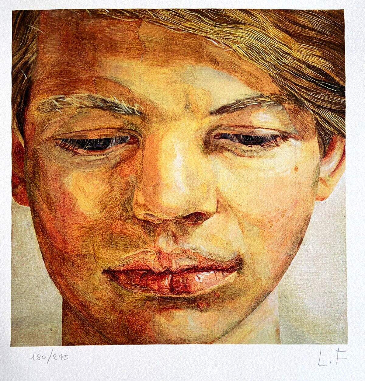 Lucian Freud Lithograph Coa Signed Numbered