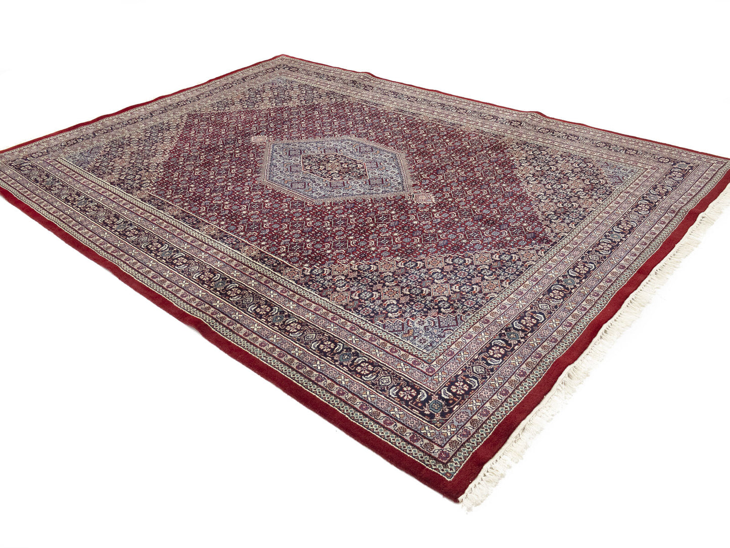 Floral Tribal Indo-Bidjar Oriental Wool Rug
