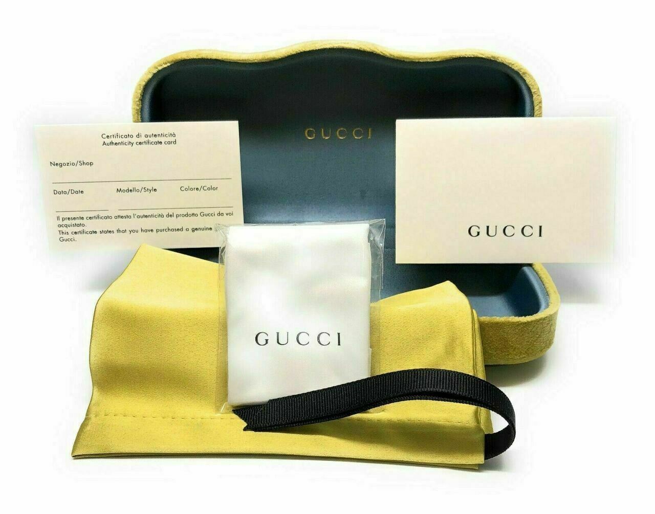 Gucci Gg0379O 001 Black Round 52 Mm Women'S