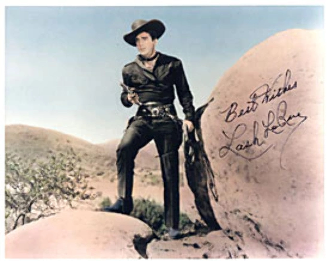 Lash Larue Autographed 8X10 Celebrity Photo