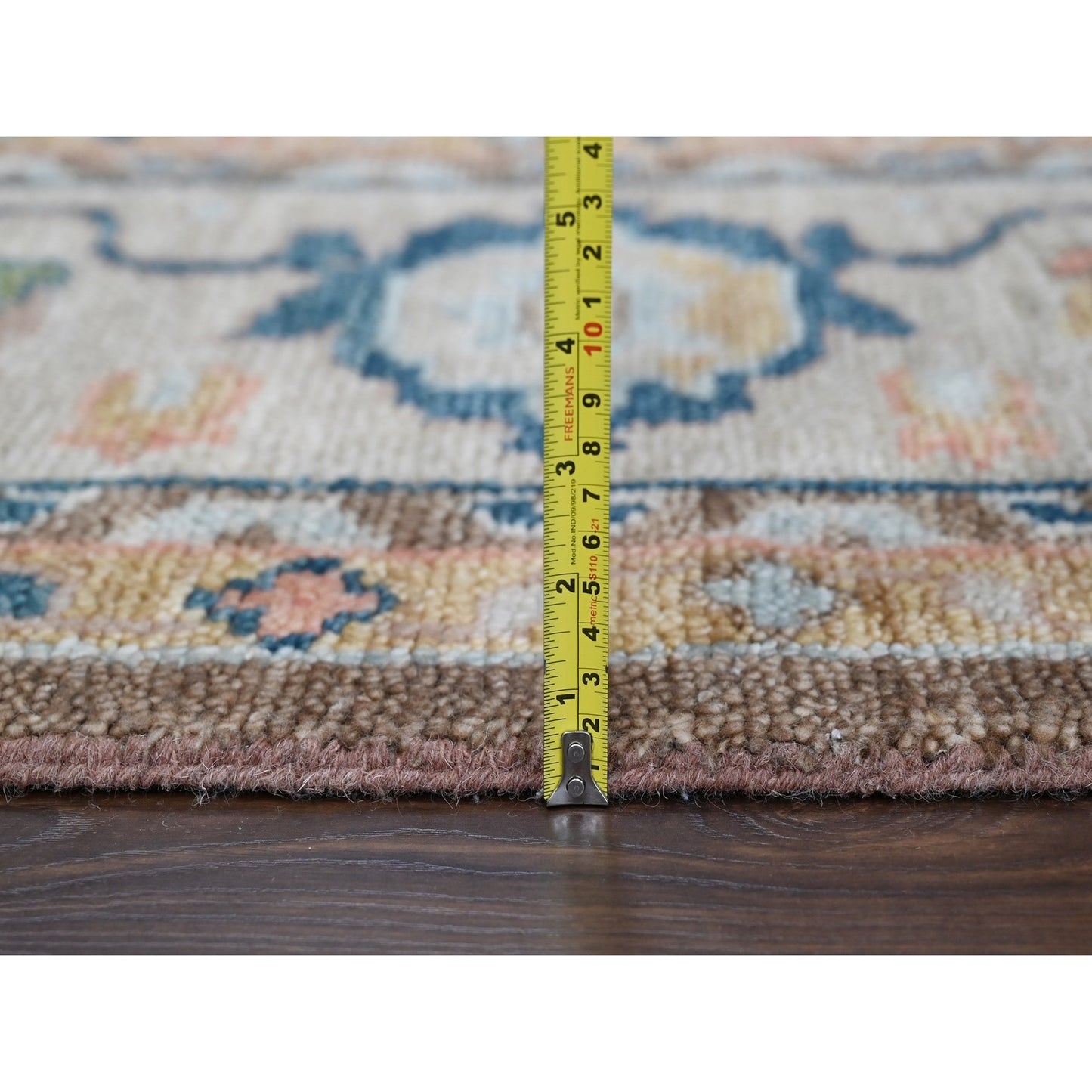12'X17'9"Brown Oushak Design Hand Knotted Wool Oversize Oriental Rug