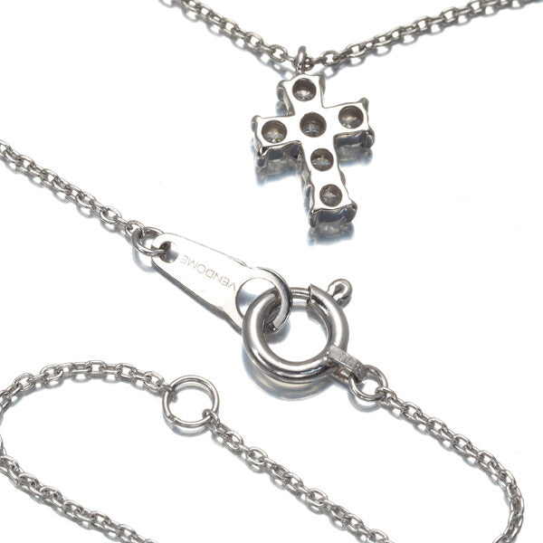 Vendome Necklace Diamond 0.18Ct Cross 900 850
