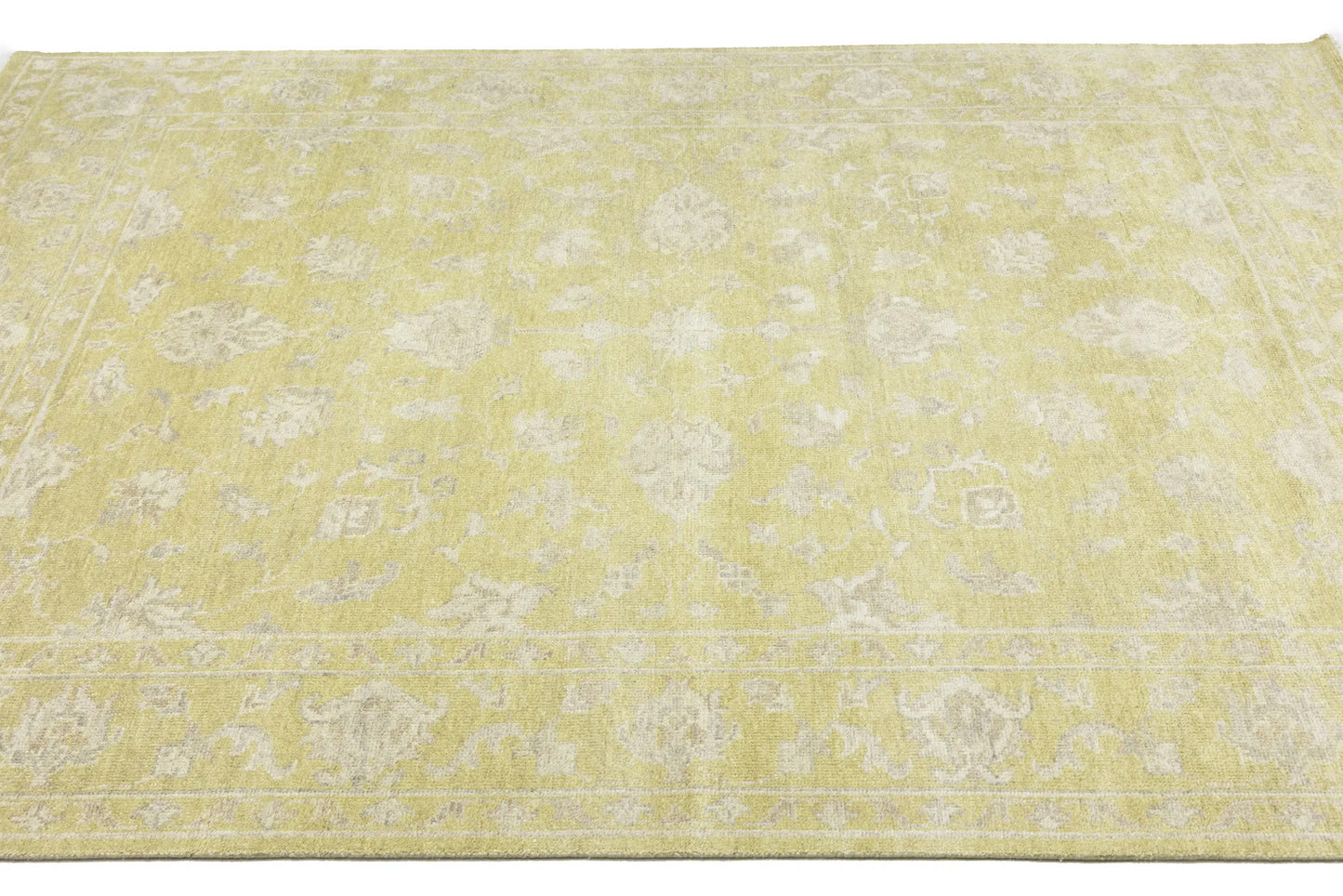 Hand-Knotted Muted Floral Transitional 8X10