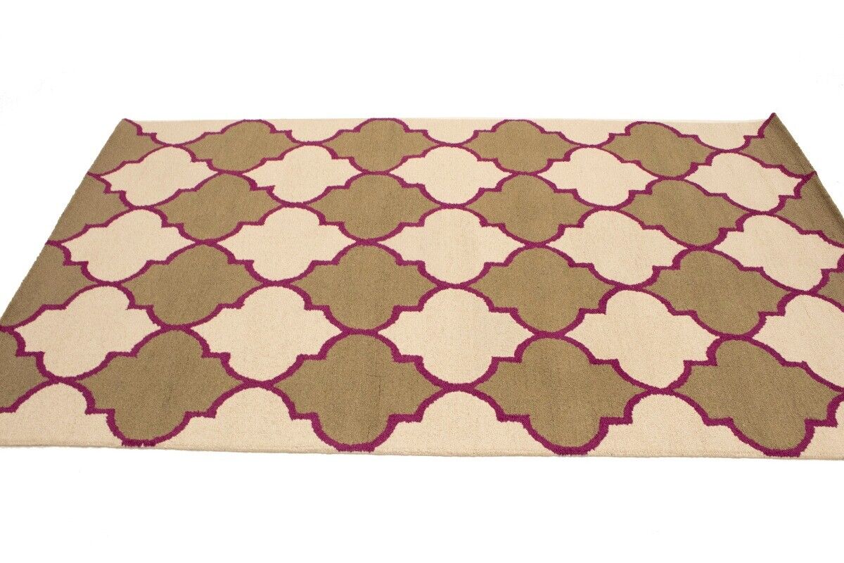 Trellis Design Multicolored 5X8 Modern Rug