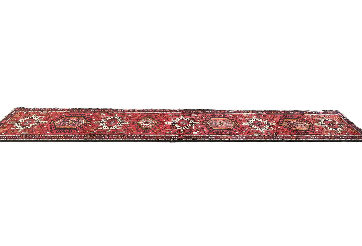 Vintage Tribal Oriental Runner Rug 2'5X12'0 ft