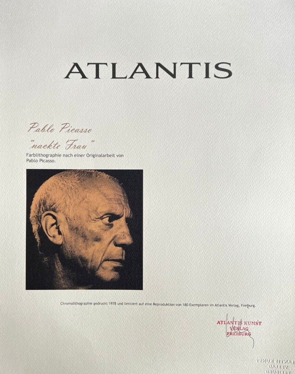 Pablo Picasso Lithograph Coa Signed Numbered By Hand Certified