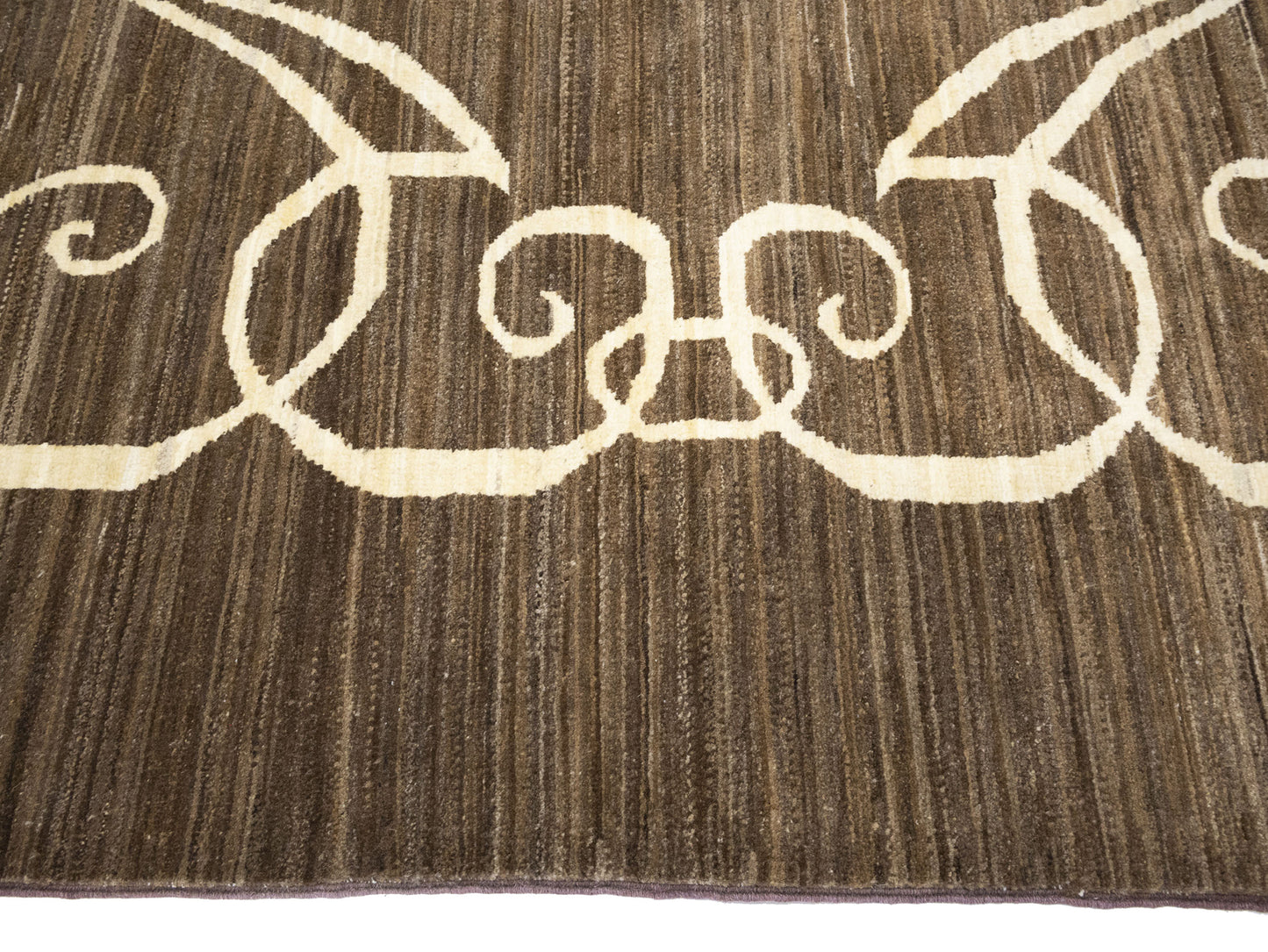 Brown Afghan Gabbeh Oriental Rug 4'9X6'4 Ft