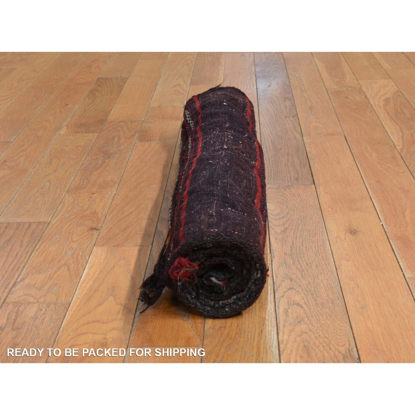 2'4"X2'4" Red Vintage Zoroastrian Saddle Bag Wool Hand Knotted Square Rug