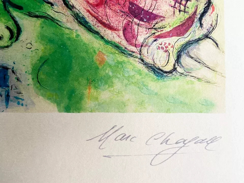 Marc Chagall Lithograph Coa Numbered Limited