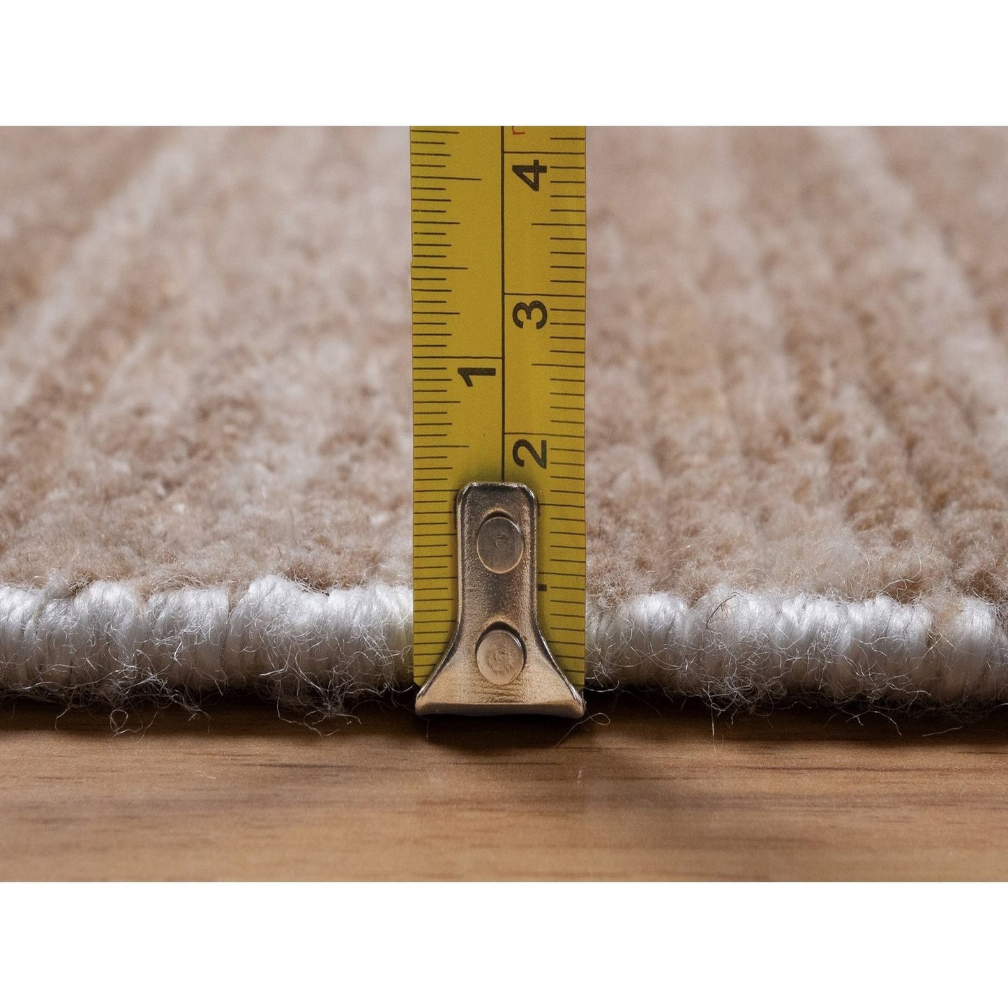 9'1"X12'1" Brown Hand Loomed Rug Modern Design Indoor Outdoor Oriental