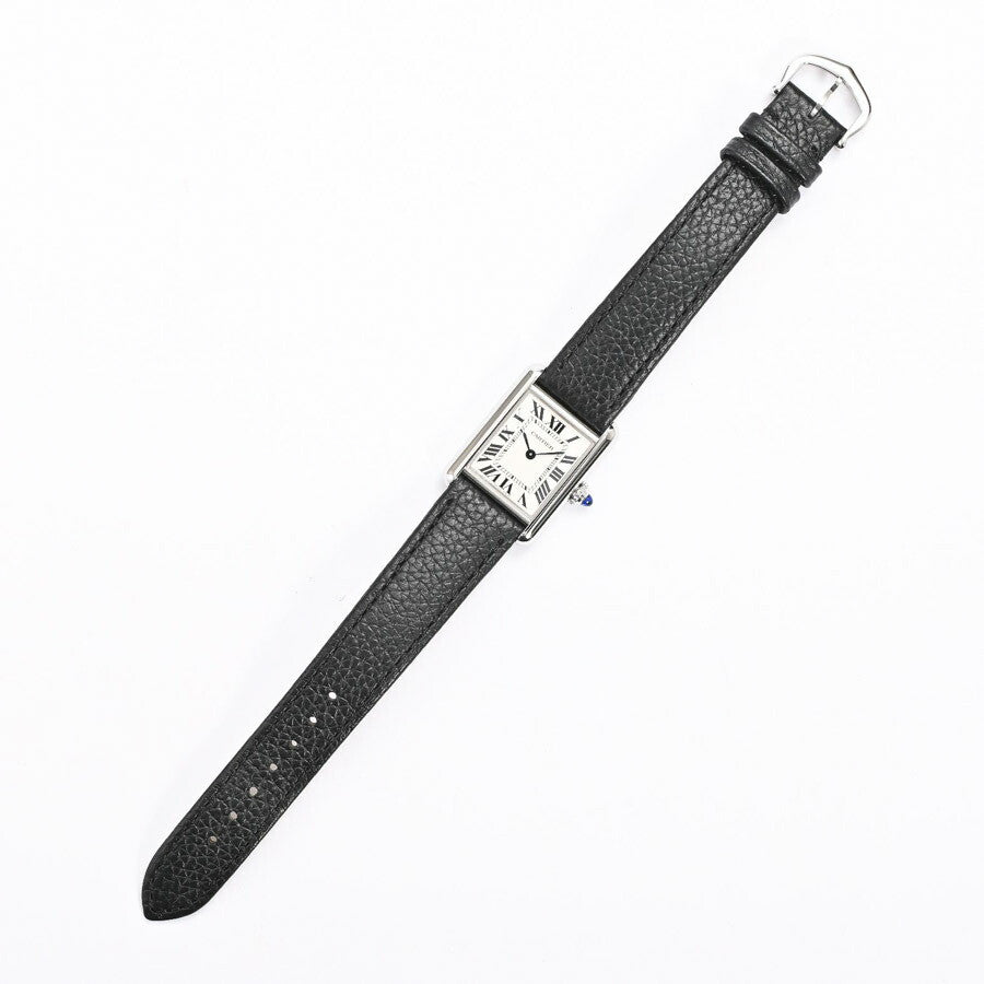 Used Cartier Tank Mast Sm Wsta0042 Silver Ladies Watch #2157
