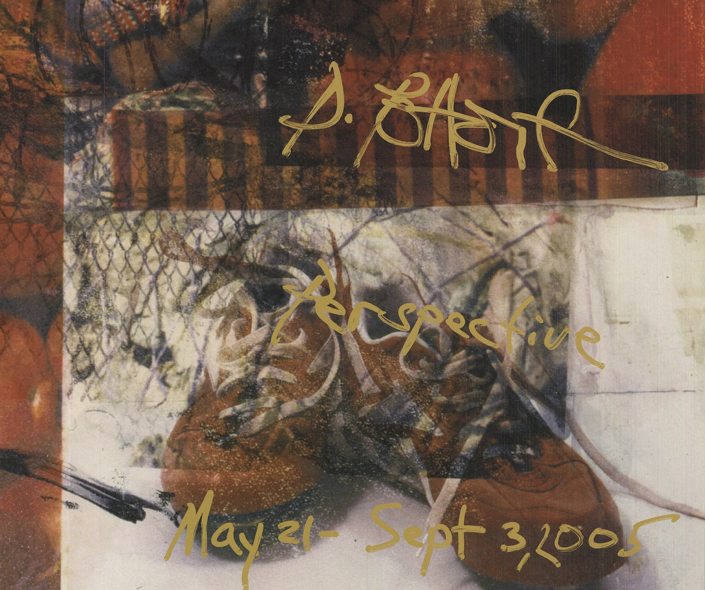 Robert Rauschenberg Perspective " Offset Lithograph Pop Art Red