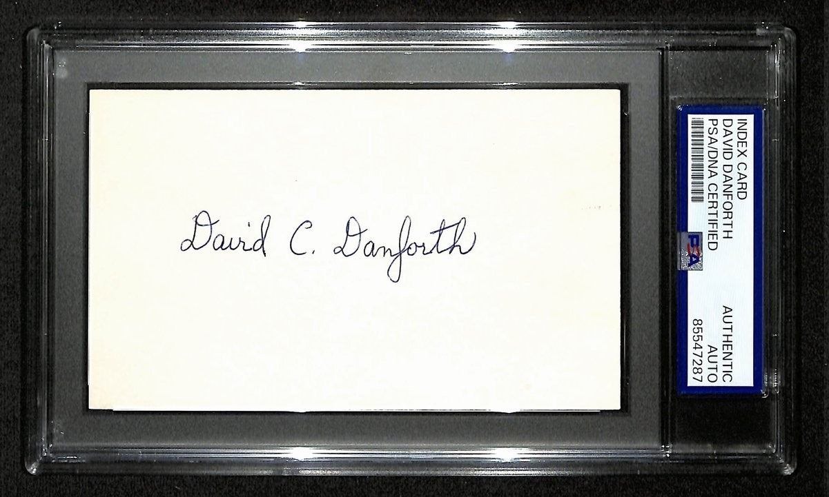 David Danforth Signed/Auto 3X5 Index Card 1919 Chicago Black Sox Psa/Dna 199293