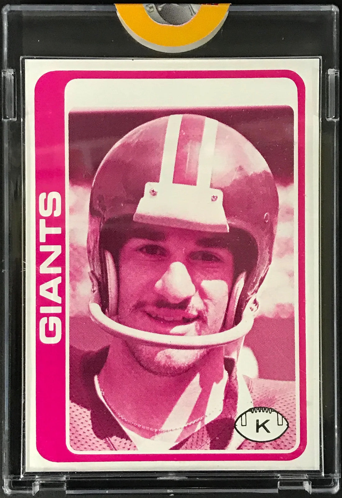 1978 Topps Football Proof Card Joe Danelo New