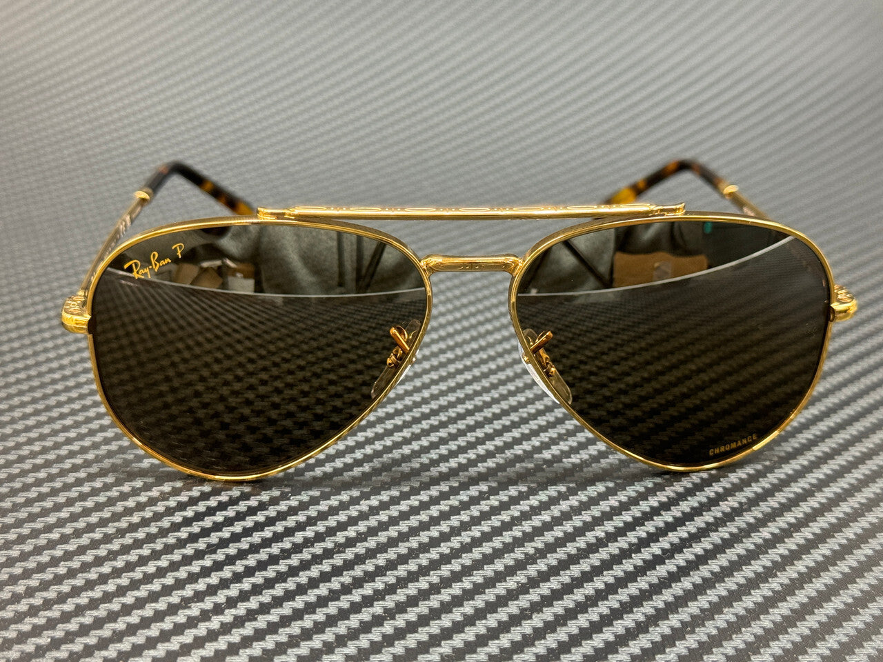 Ray Ban Rb3625 9196G5 Gold Polarized Unisex 62 Mm