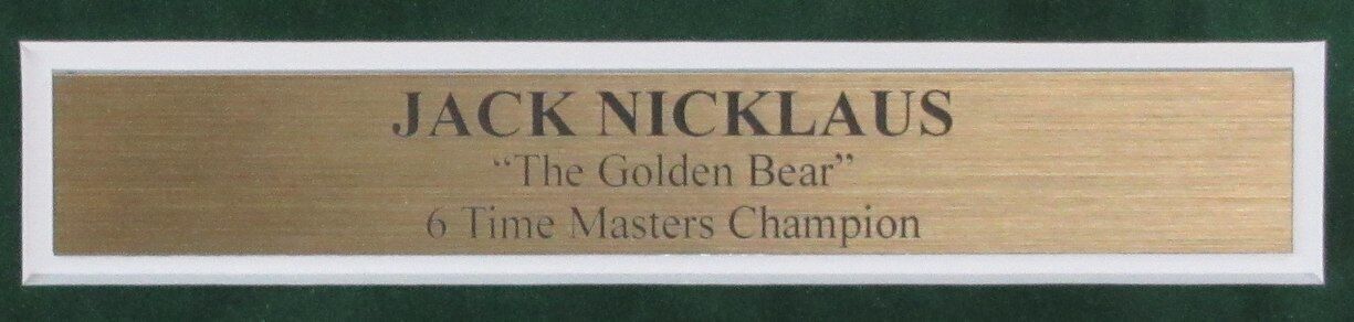 Jack Nicklaus Autographed Masters Flag With Card