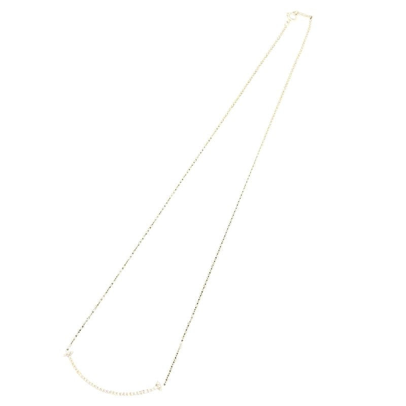 Tiffany & Co. T Smile Diamond Small Necklace 750Wg