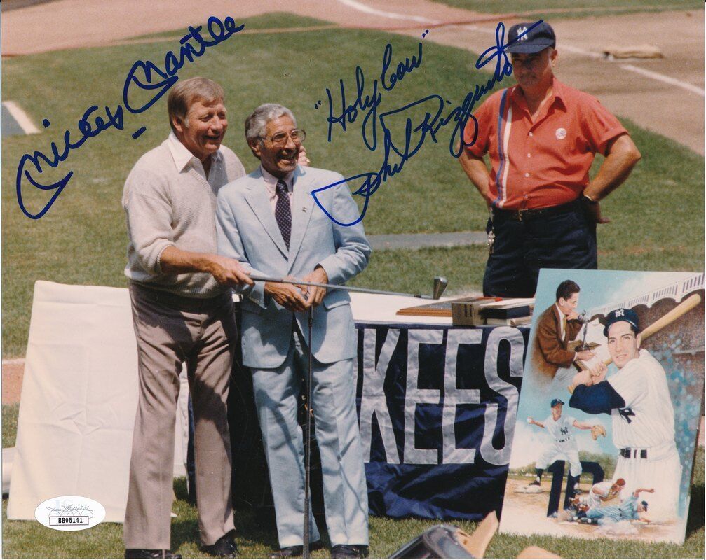 Mickey Mantle & Phil Rizzuto Yankees Dual-Signed