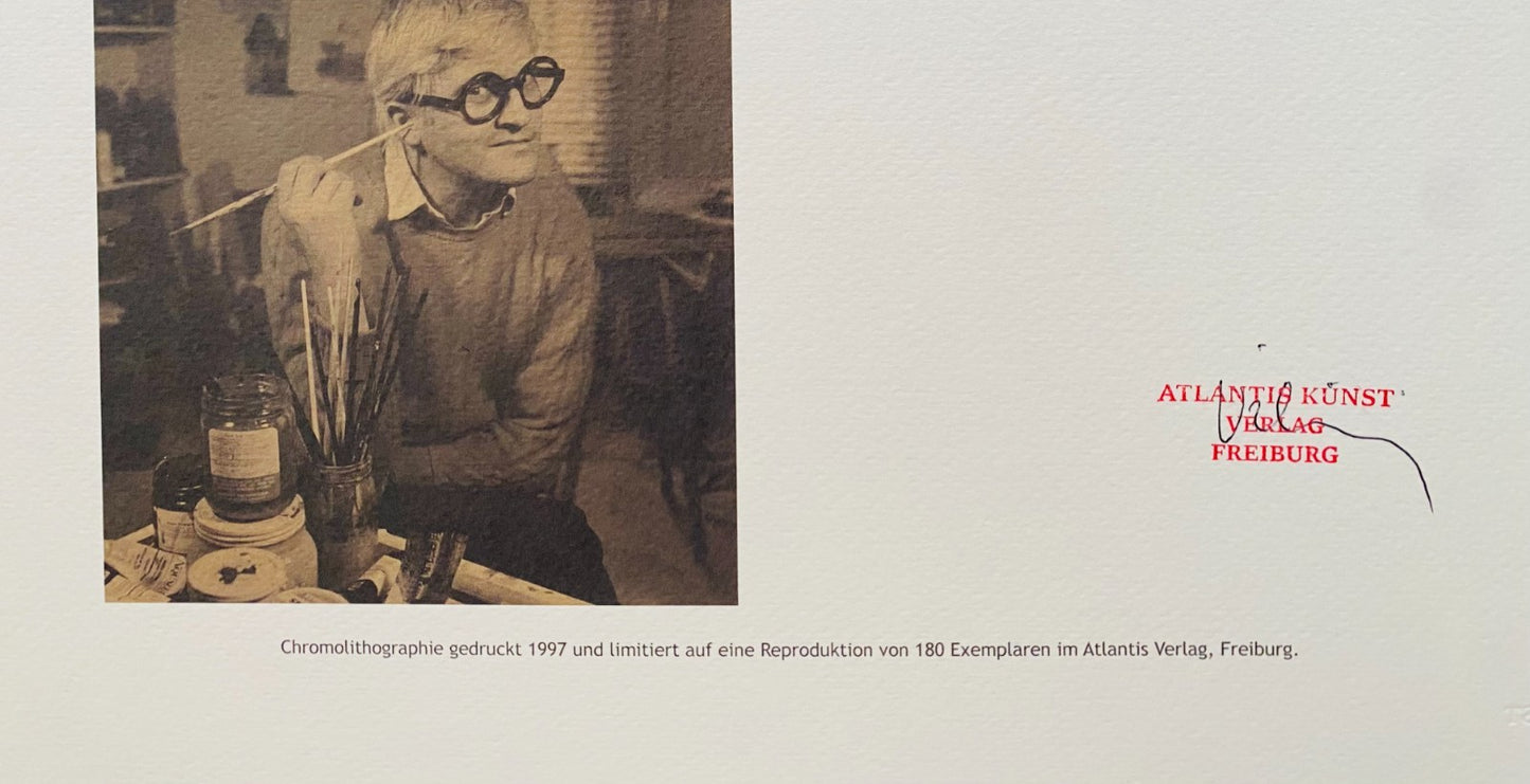 David Hockney Lithograph Coa Signed Numbered Limited 180