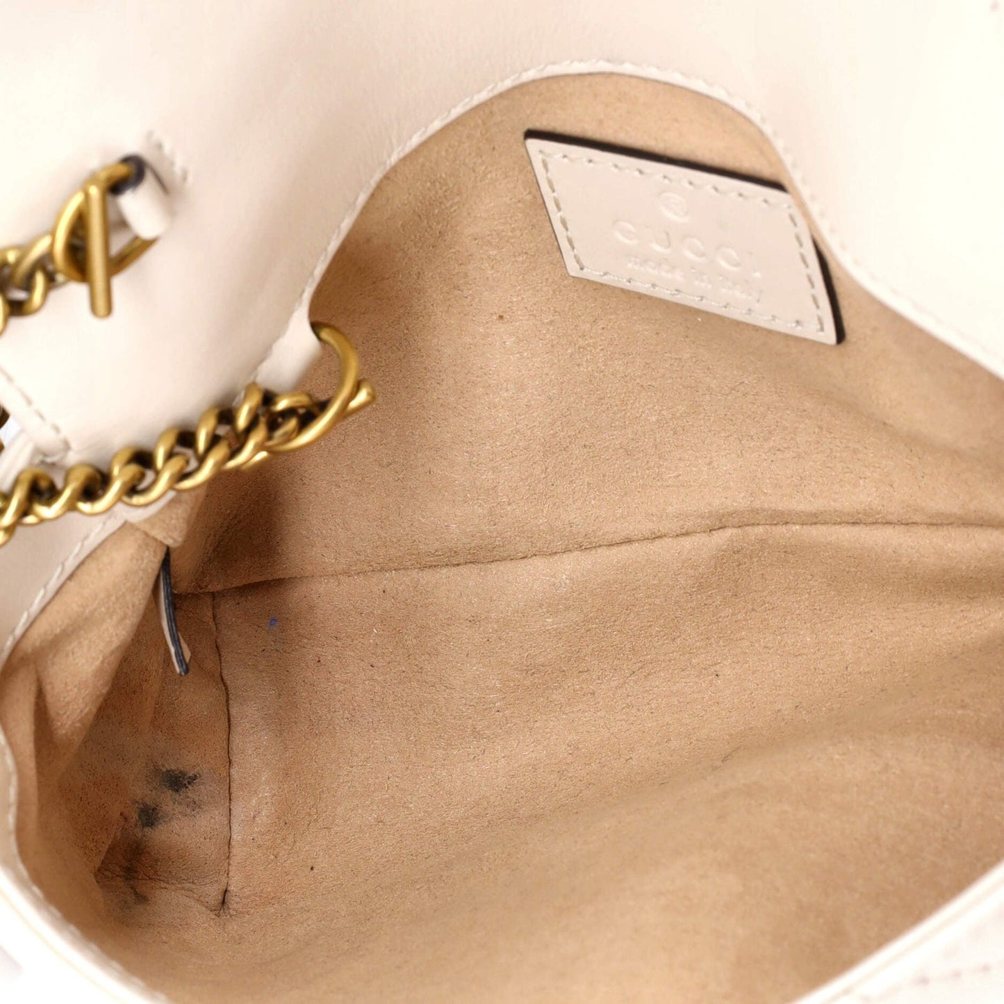 Gucci Gg Marmont Flap Bag Matelasse Leather Super Mini