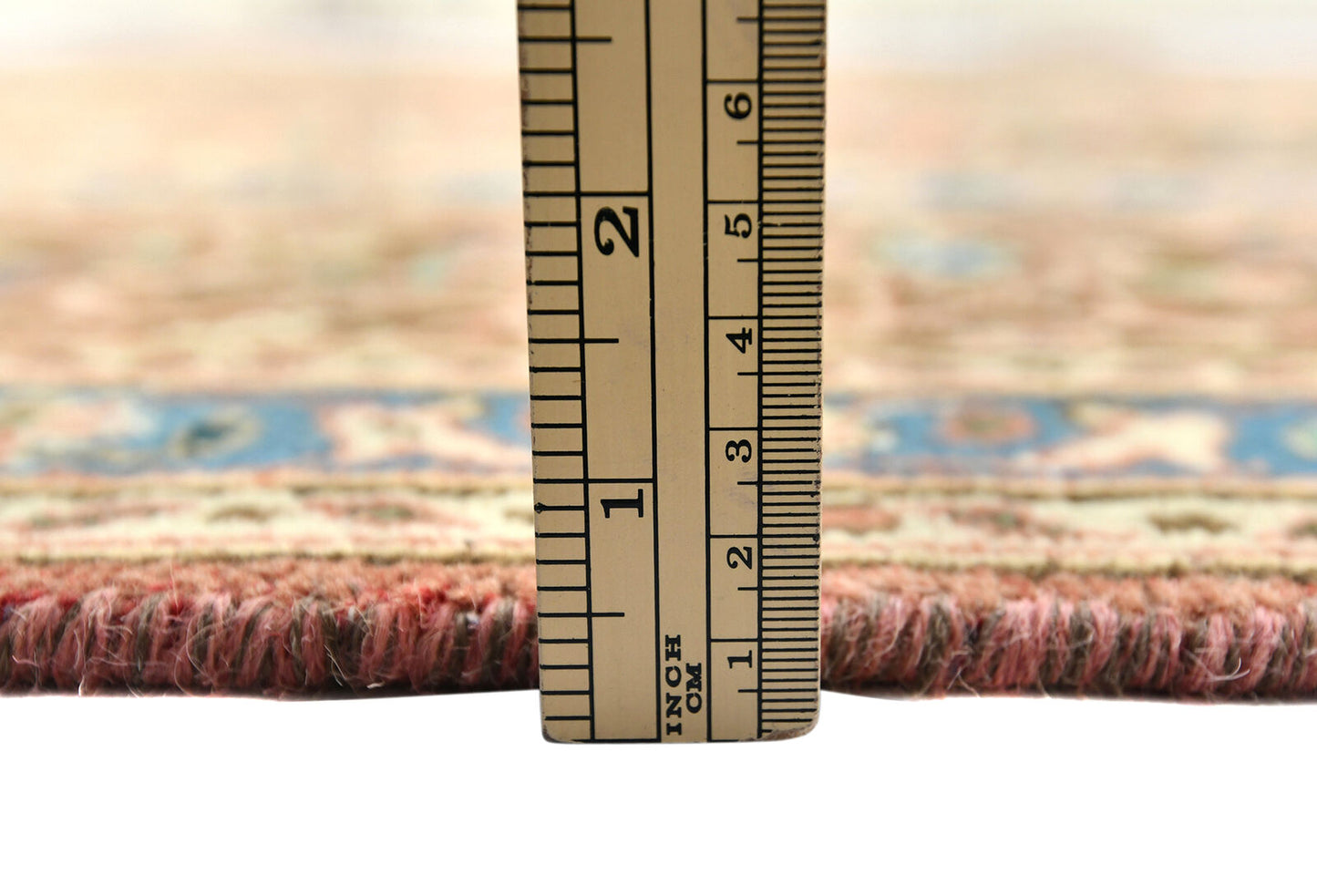 Distressed Vintage Wool Oriental Rug Muted Brown