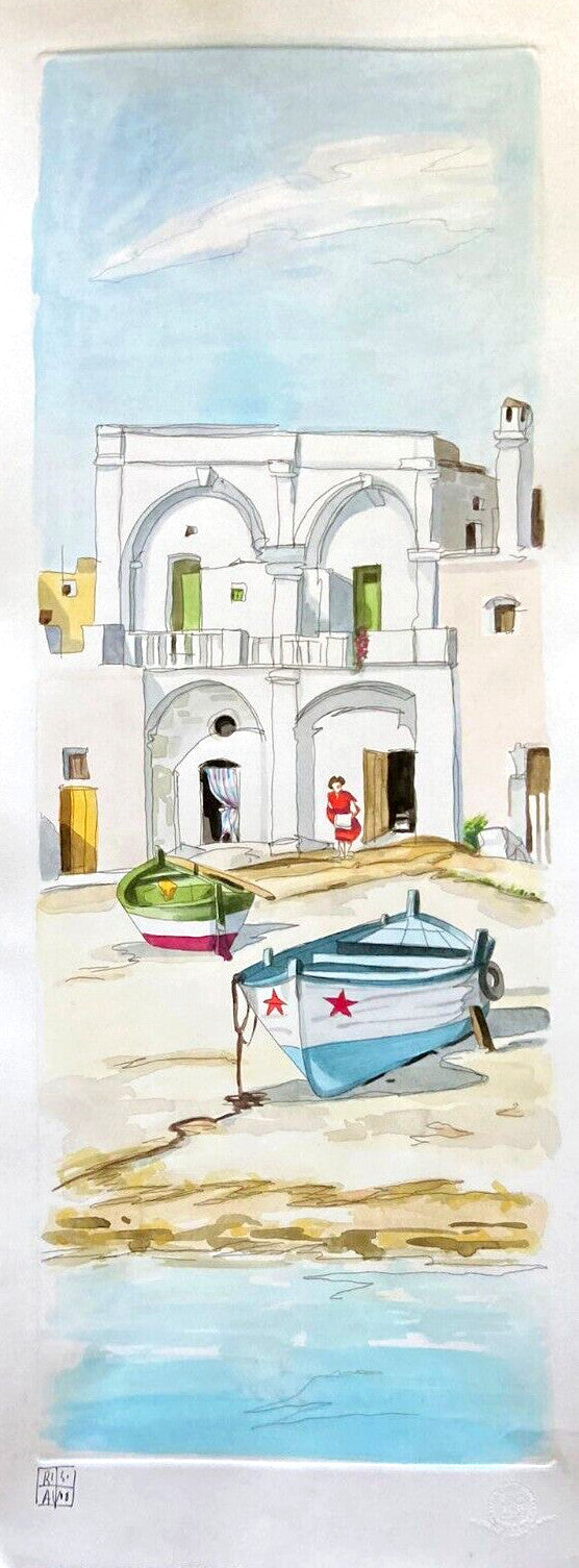 Aldo Riso 'The White House In Leuca' Hand