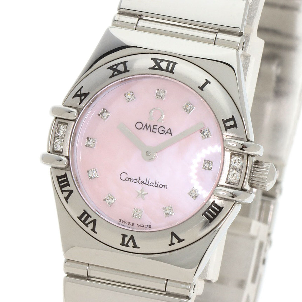 Omega Constellation Mini My Choice 4P 12P Diamond Watches 1566.66 Stainless ...