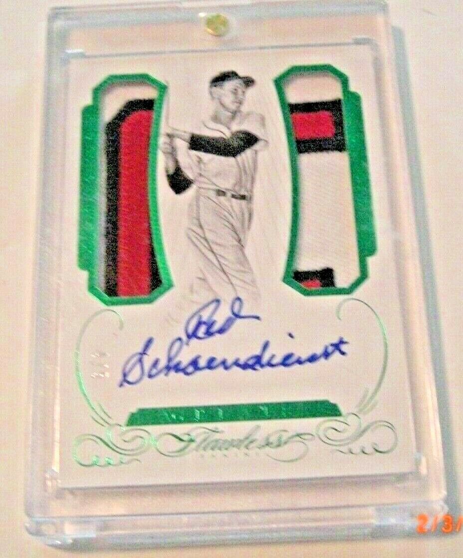 Red Schoendienst 16 Panini Flawless Game Dual