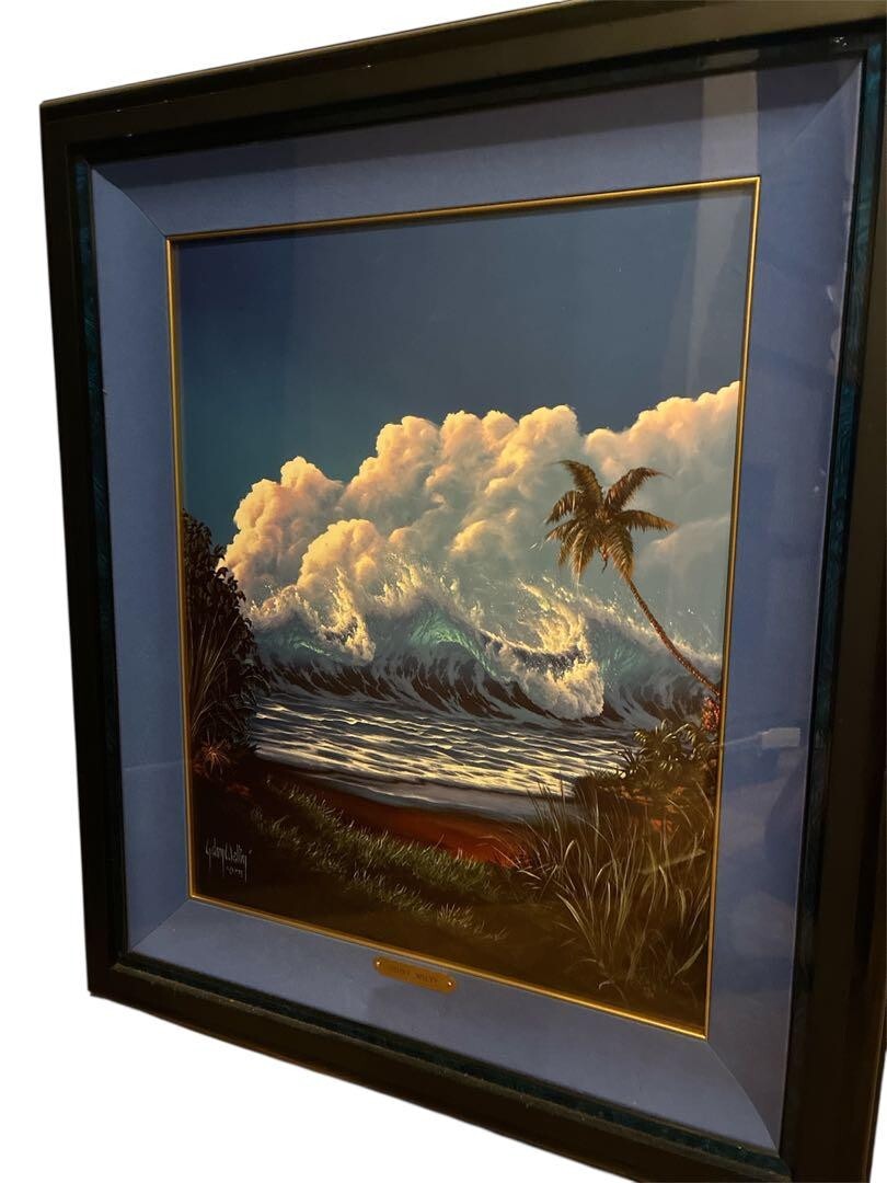 Gehry Welty "Wind Blow" Silkscreen Print Signed Numbered Framed Contemporary Art
