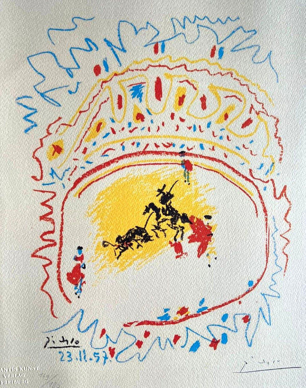 Pablo Picasso Lithograph 'Corrida', Numbered