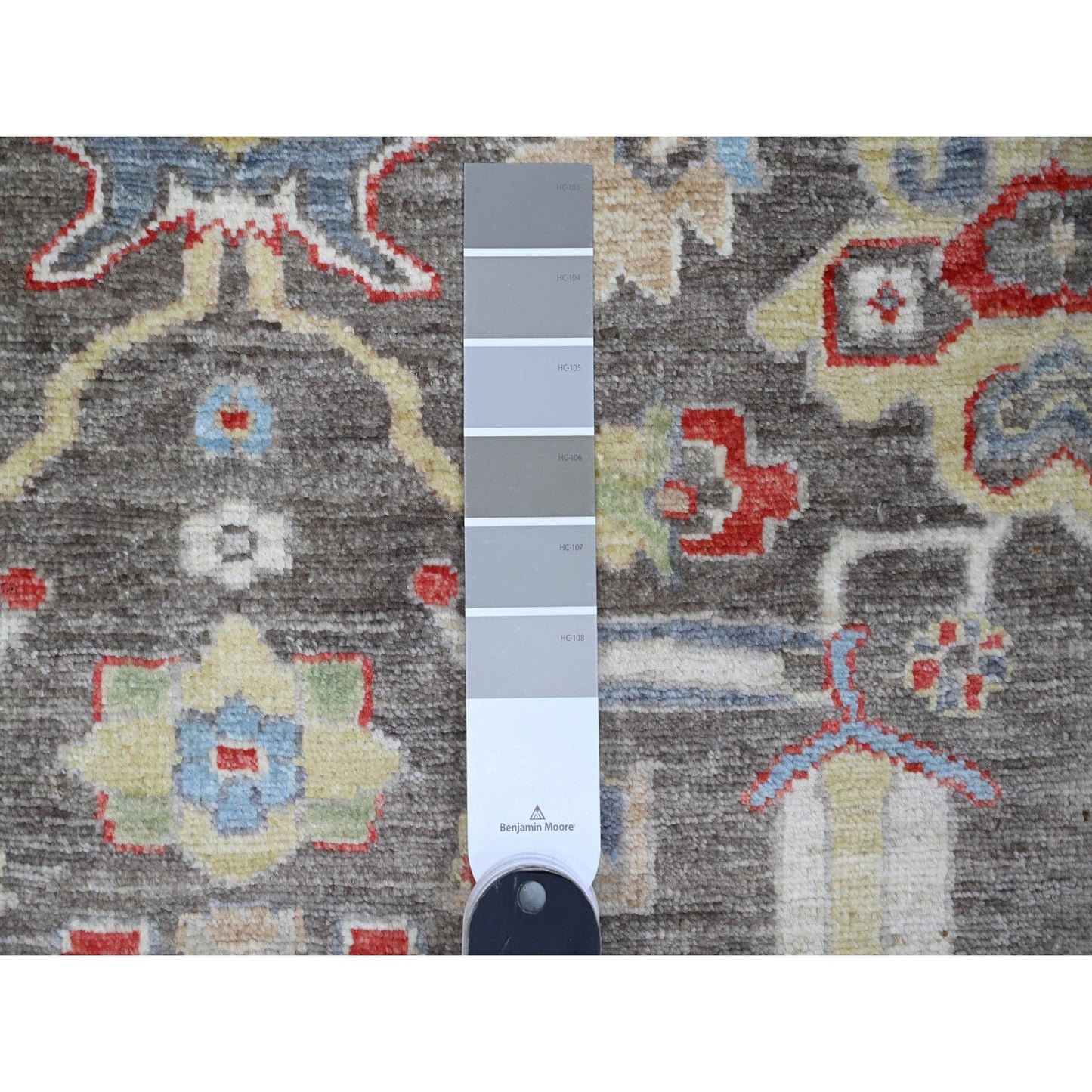 2'10"X12'5" Black Wool North West Zoroastrian Hand Knotted Runner Rug