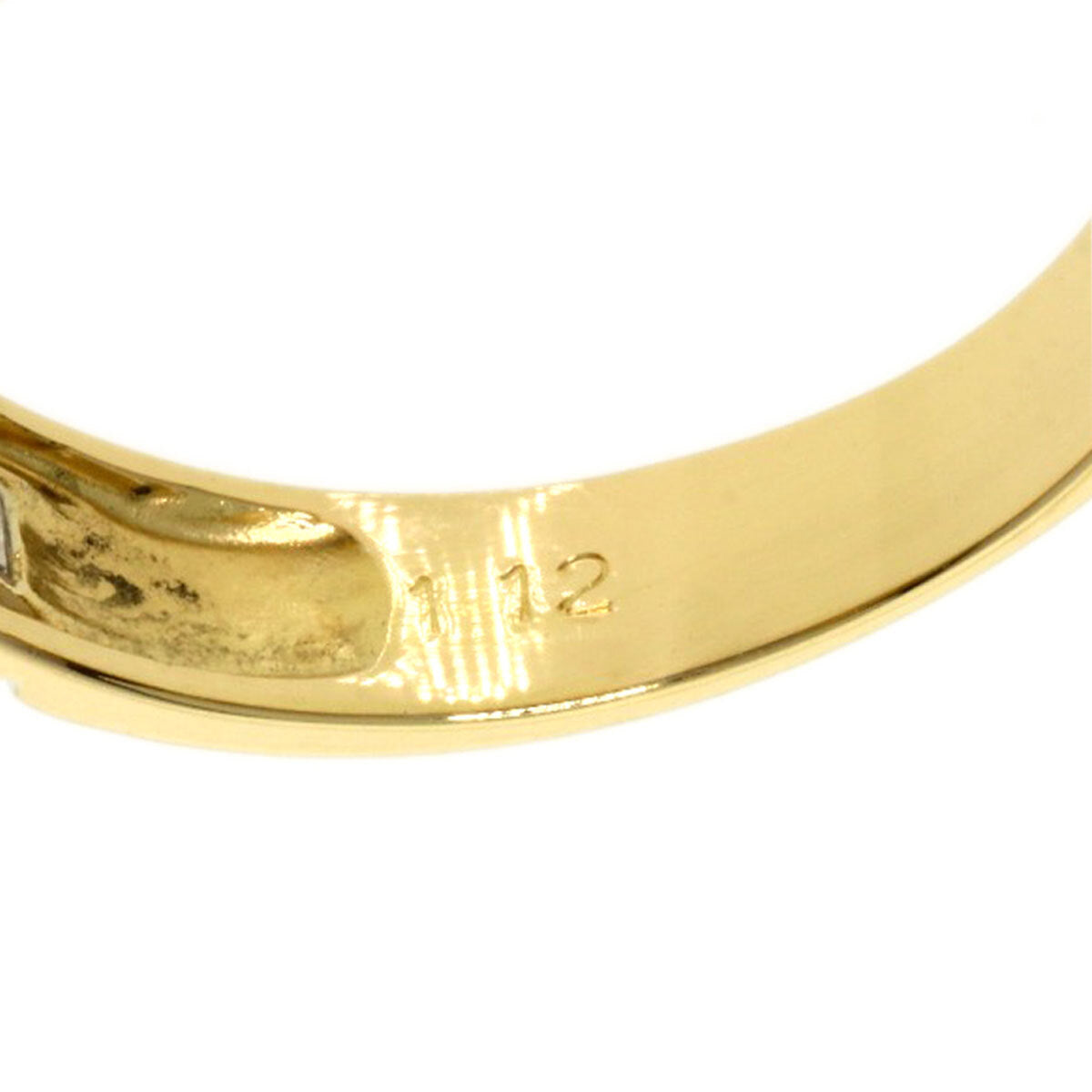 1.12Ct Sapphire Diamond Ring K18 Yellow Gold