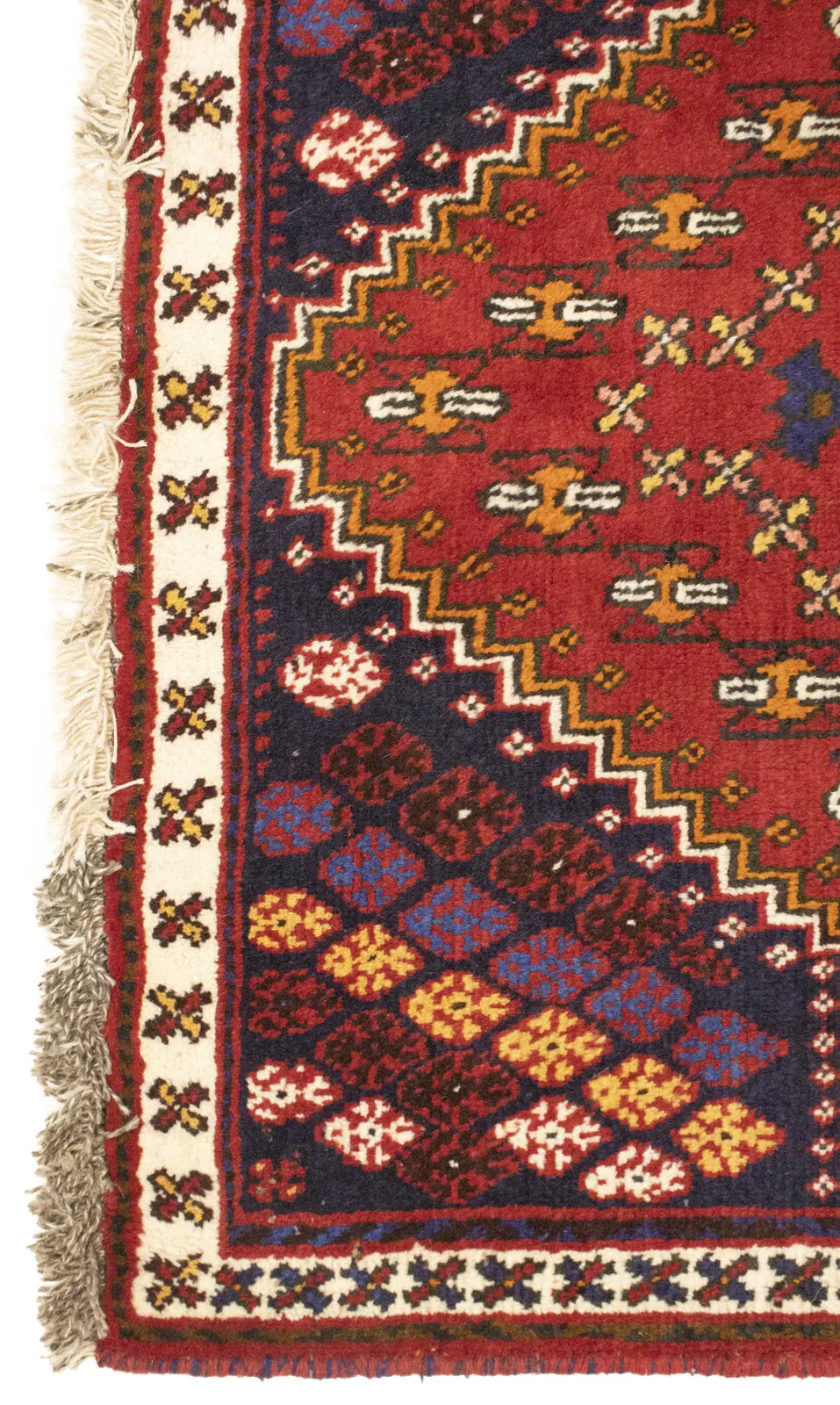Hand-Knotted Tribal Small Rug Farmho Oriental