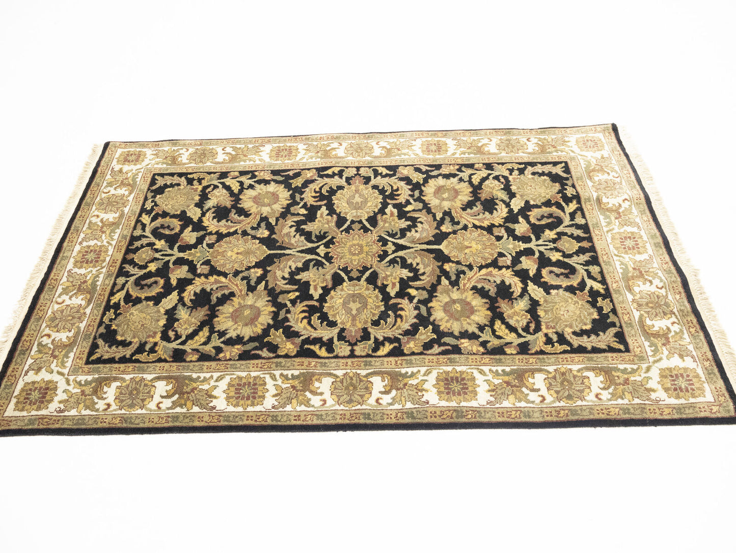 4X6 Ft Handmade Agra Jaipur Oriental Rug Floral