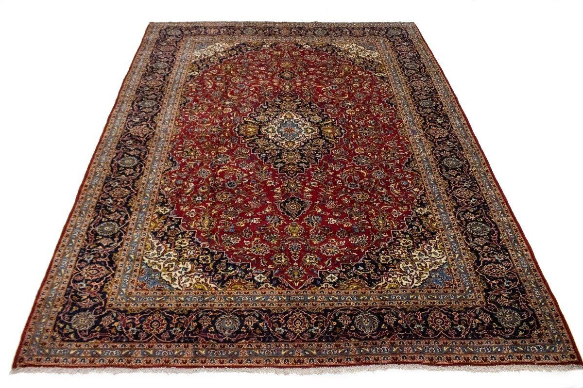 Large Hand-Knotted Vintage Oriental Rug