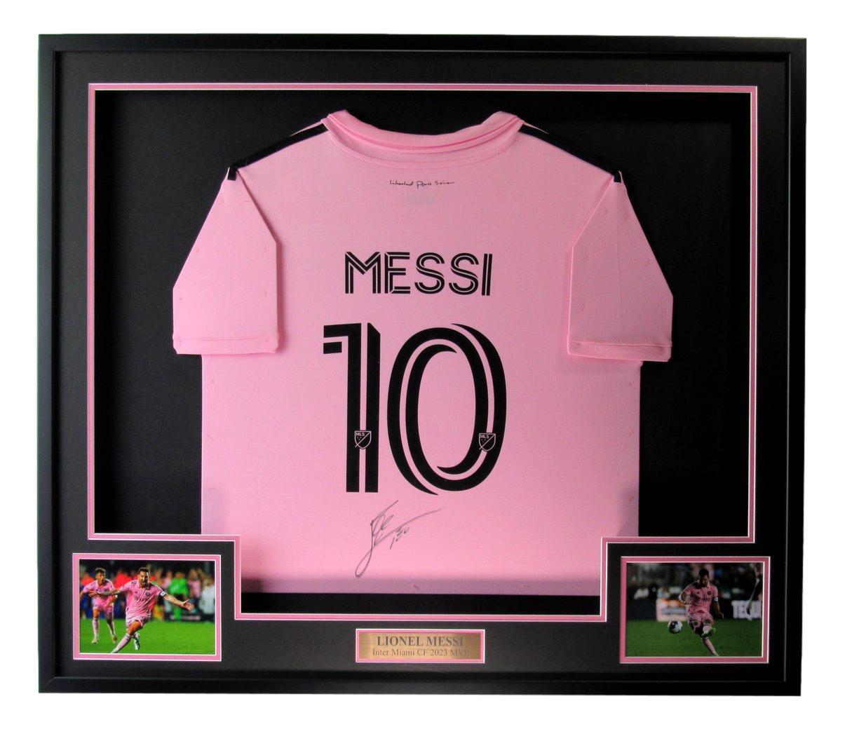 Lionel Messi Signed Inter Miami Cf Pink Soccer