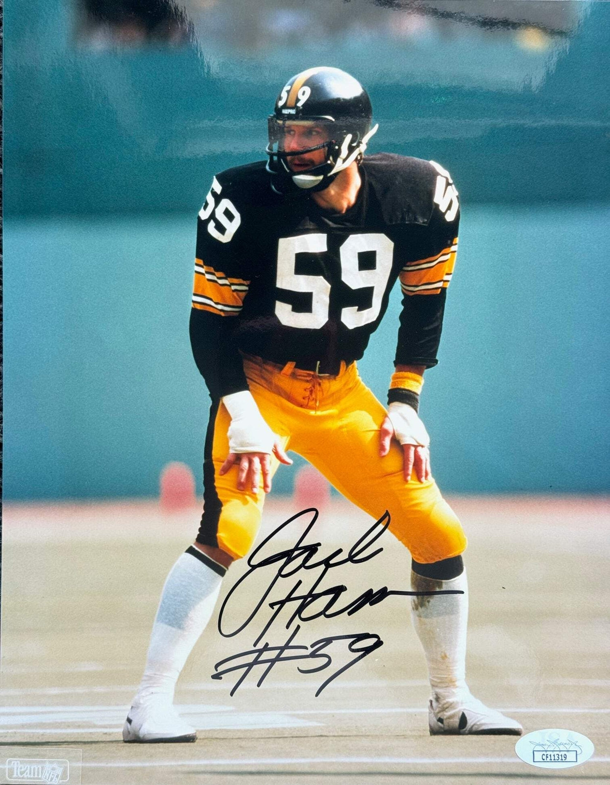 Jack Ham Autographed Steelers 8X10 Photo (Jsa)