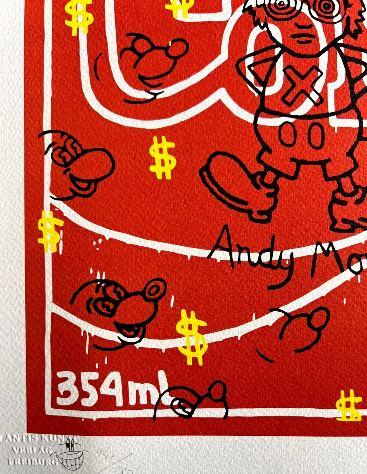 Keith Haring Lithograph From An Signed Numbered Coa Painting