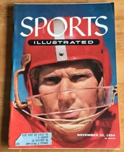 Y.A. Tittle Hof Signed/Inscr Full Size Rep Rk Suspension Helmet 49Ers Jsa 19856