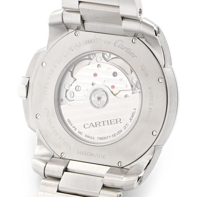Cartier Calibre De Cartier Watch Lm W7100037 Silver Men'S Used Watch #6109