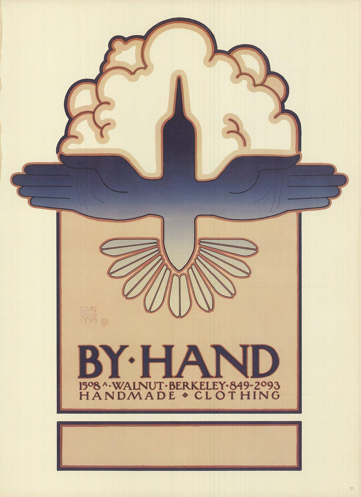 David Lance Goines By Hand " Offset Lithograph Contemporary