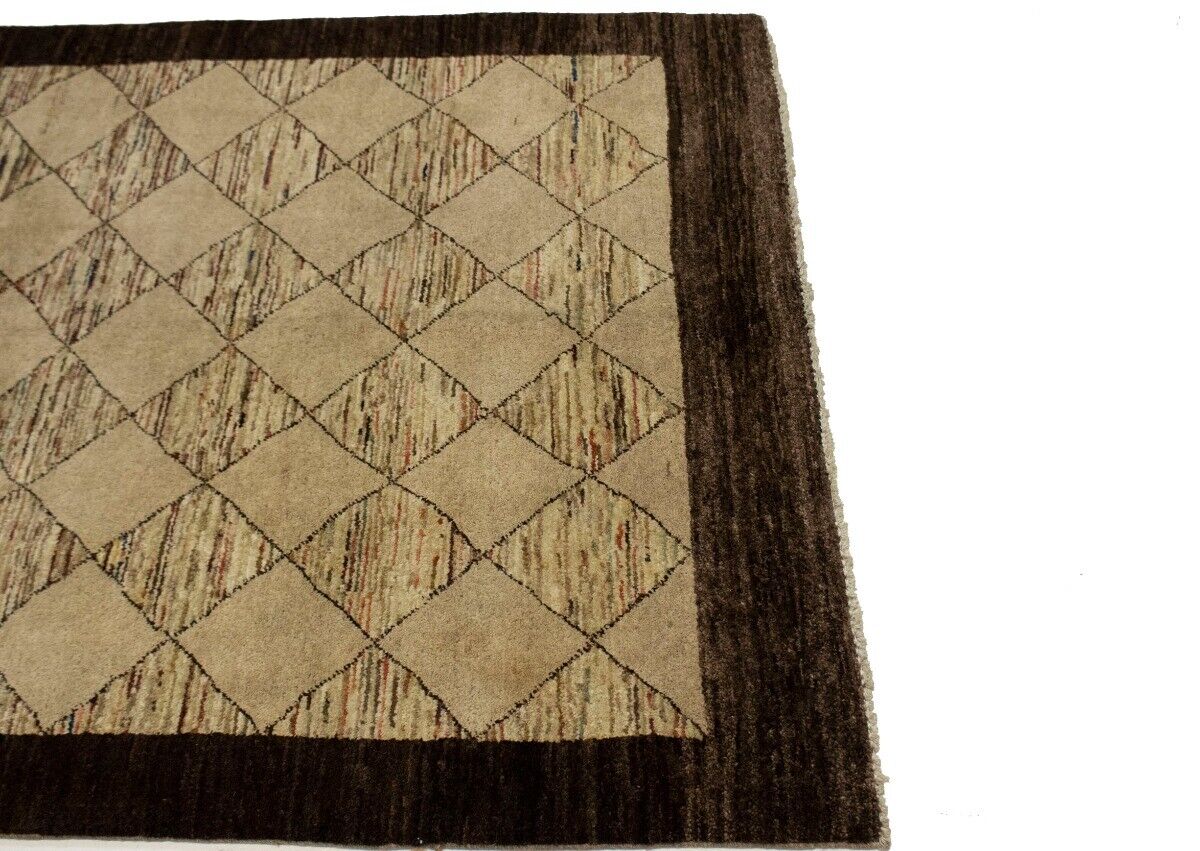 Handmade Gabbeh Chobi Oriental Rug Modern Tribal
