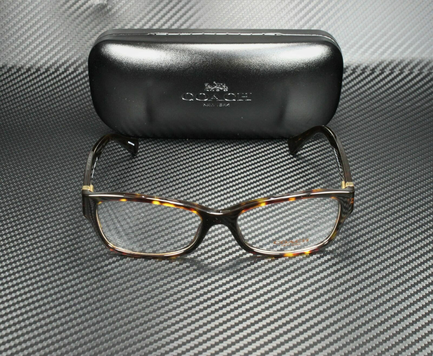 Coach Hc6078 5120 Dark Tortoise Rectangle Women'S