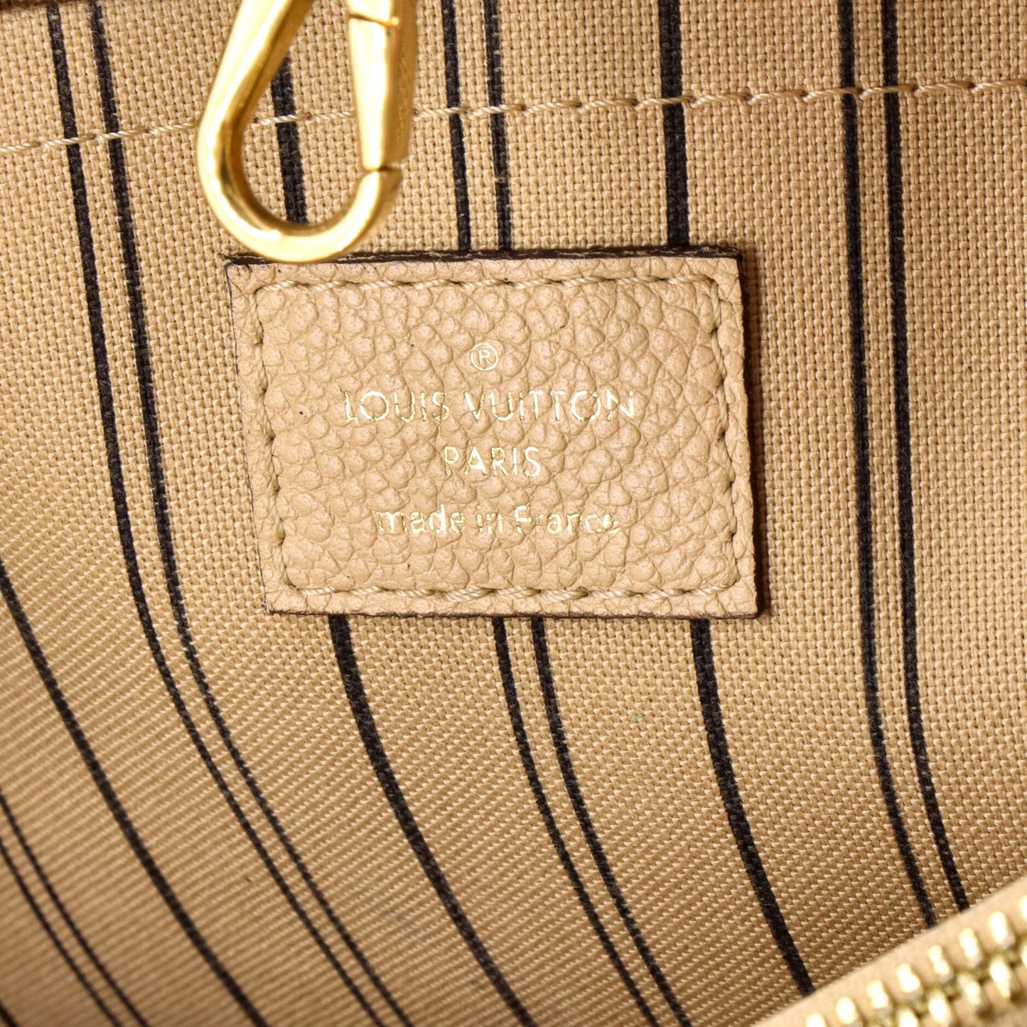 Louis Vuitton Montaigne Handbag Monogram Empreinte Leather Mm