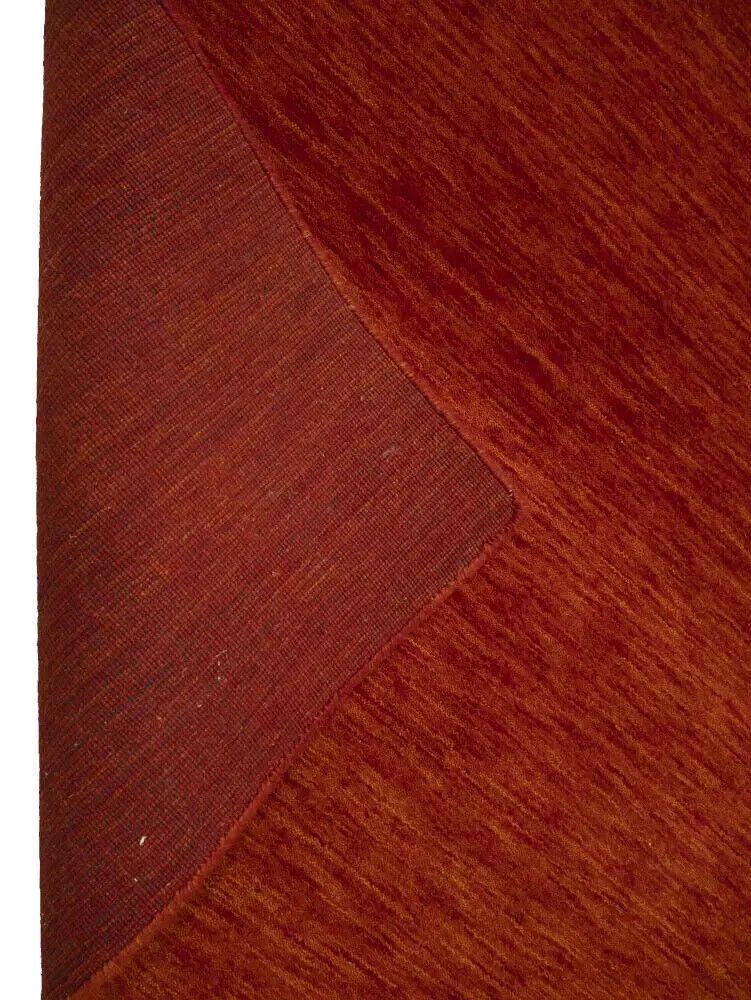 Contemporary Gabbeh Modern Rug Orange Tribal