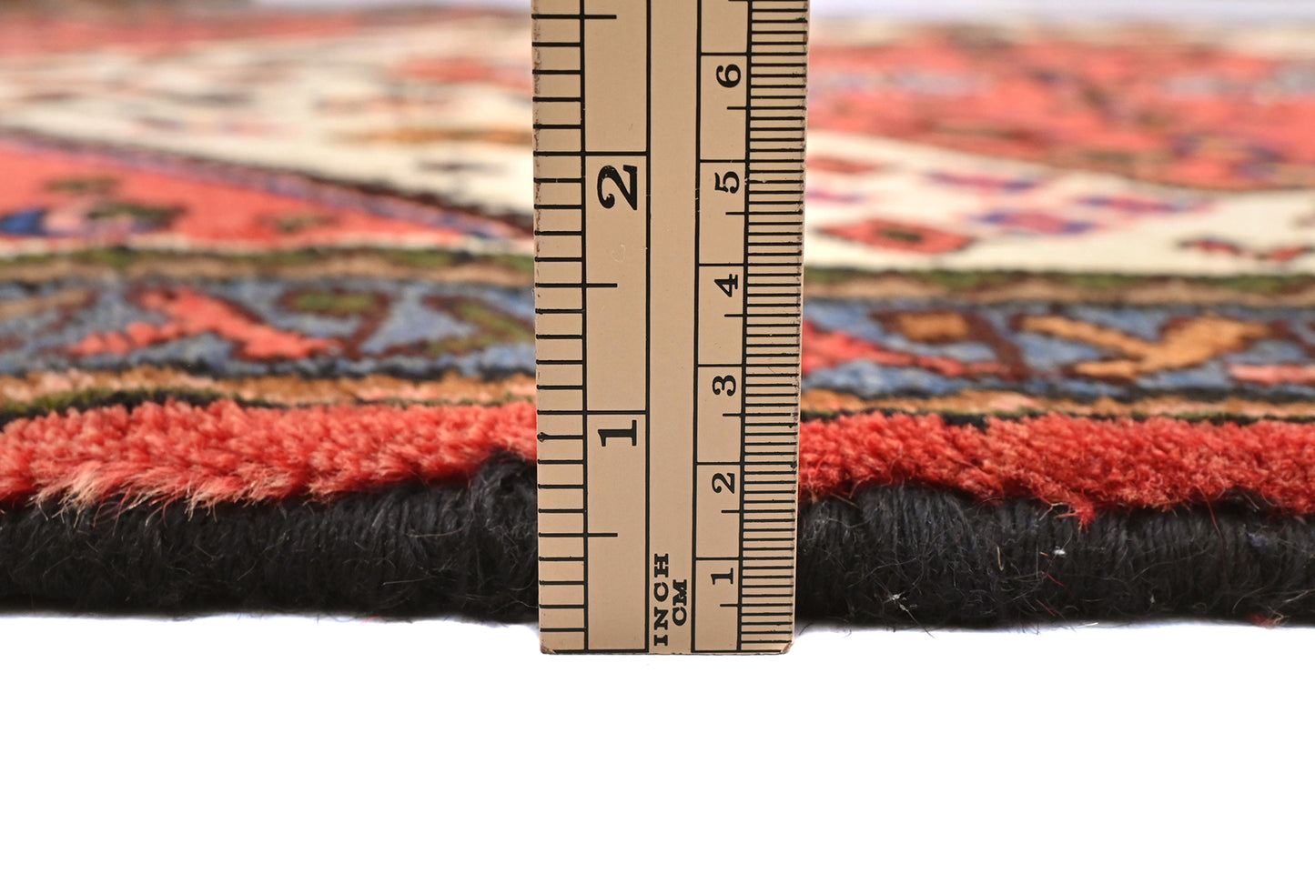 3'4X4'8 Ft Hand-Knotted Vintage Tribal Cream