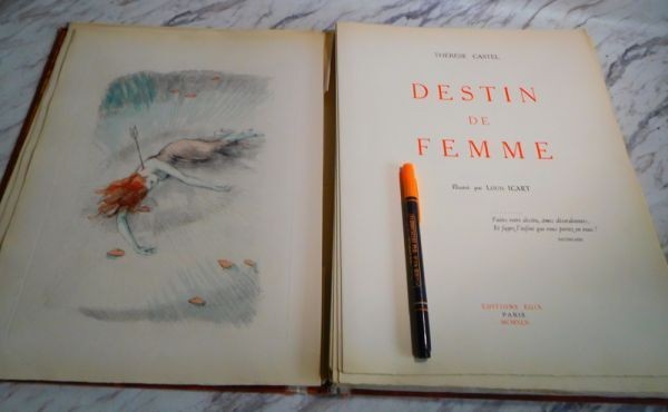 Louis Icart Destin De Femme 1945 Limited Ed125 Illustrated Lithographs Art Deco
